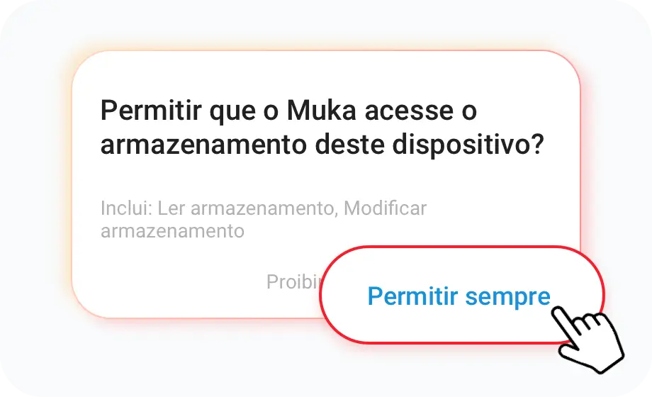 Conceda as permissões